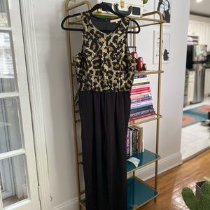 Anthropologie Hutch Leopard Jumpsuit